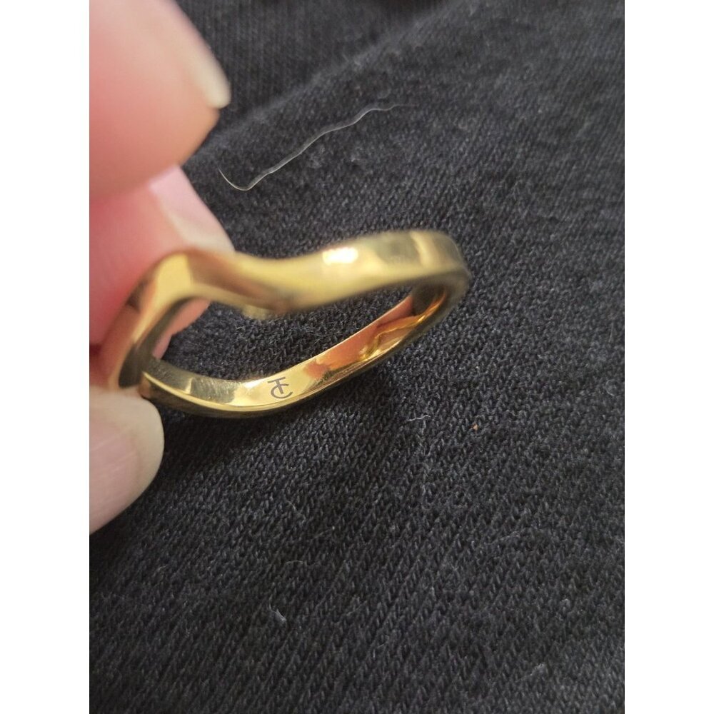 Touchstone Crystal By Swarovski Color wave Rings R2500 stack sz 8 - Picture 6 of 6